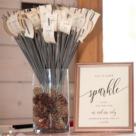 In the US, it&39;s a popular trend to have a sparkler send-off at the end of the night. . Sparkler wedding send off sign